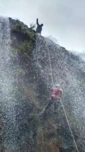 torna waterfall rappelling