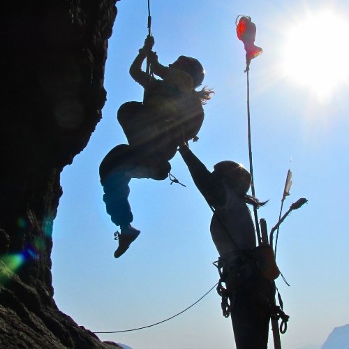 Rock climbing